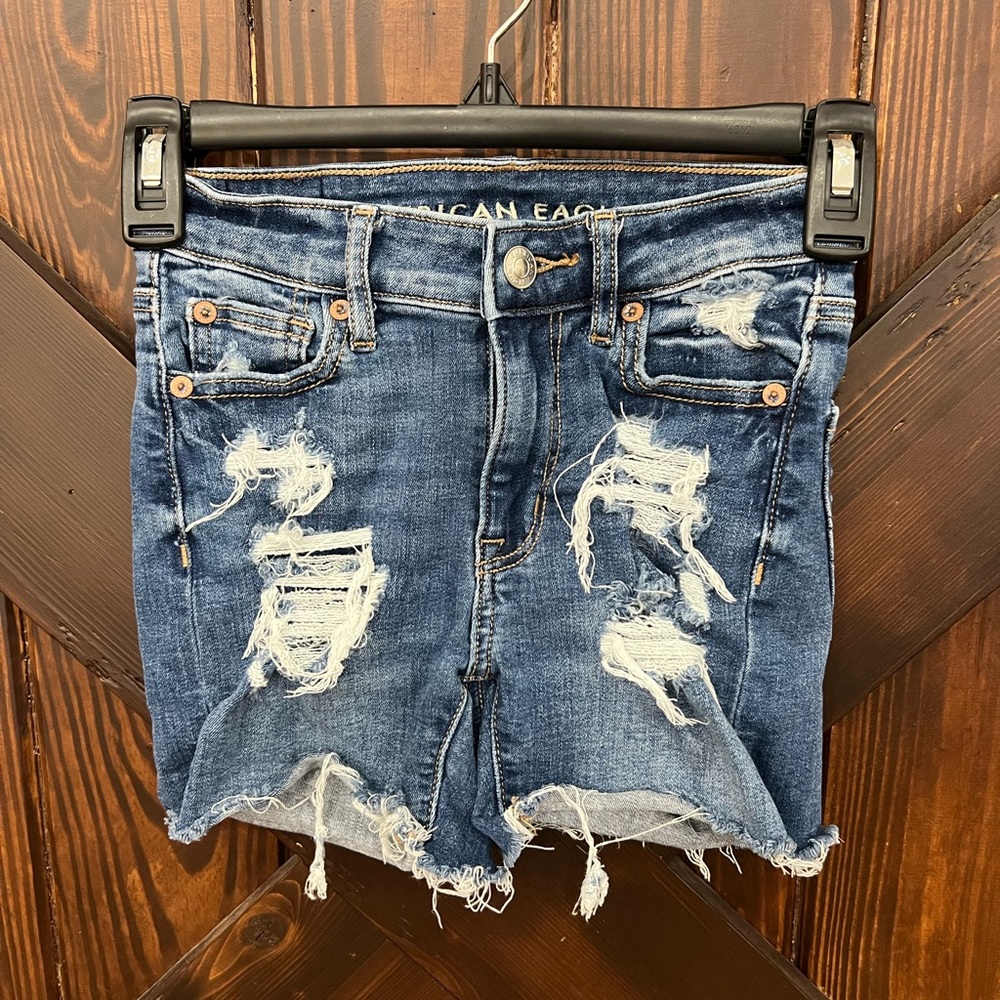American Eagle next level stretch high v-rise shorts